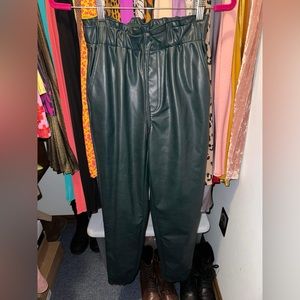 Abercrombie & Fitch Vegan Leather Joggers XS  - Fits a S as well